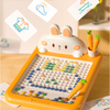 MagniBunny™ – Montessori Magnetisch Dot Art Tekenbord – Creatief Speelgoed met Wortelpen