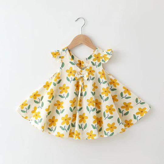 FloralTwirl – Luchtige Zomerjurk met Bloemenprint