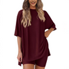 SummerEase™ – 2-delige Dames Set – Luchtige T-shirt & Stretch Shorts