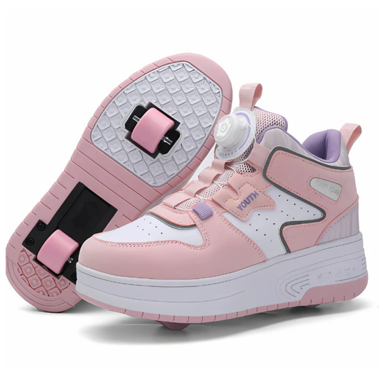 RollStep – Verstelbare Kindersneakers met Inklapbare Wieltjes