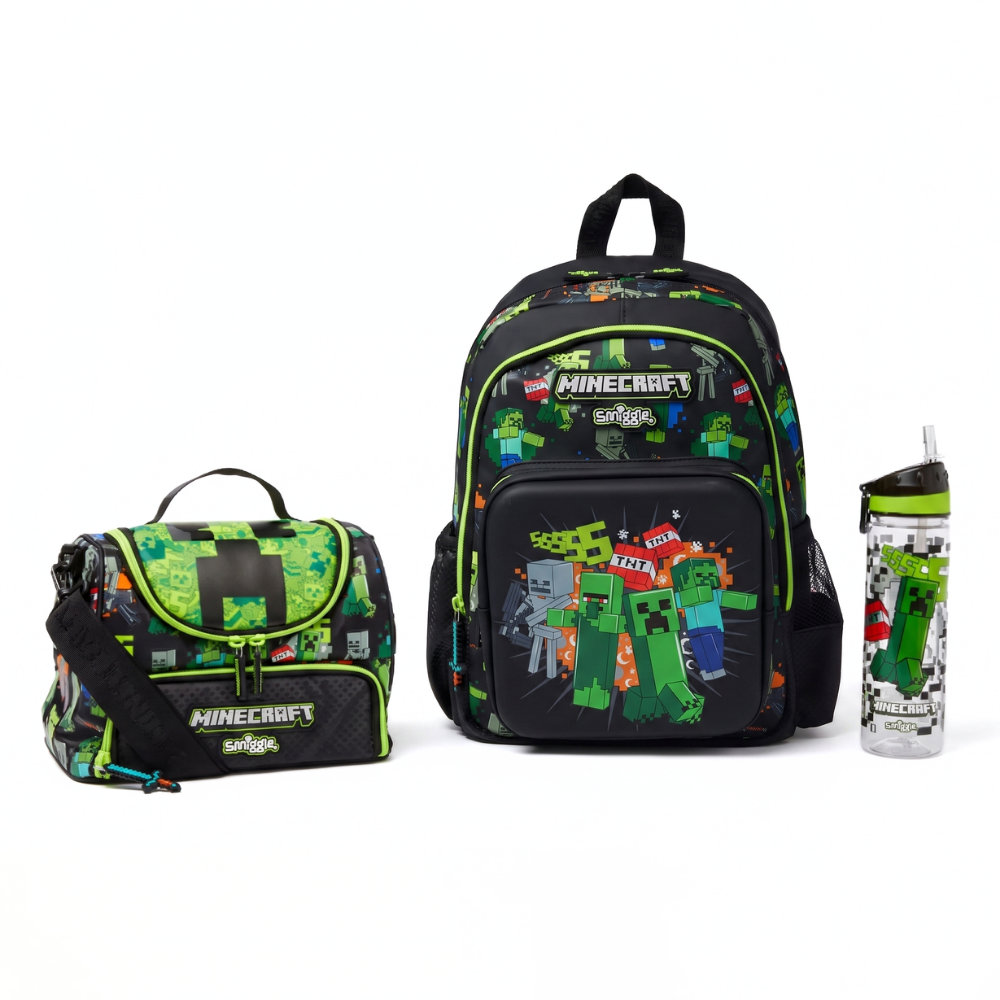 PixelTrail – Middelgrote Schoolrugzak met Accessoires