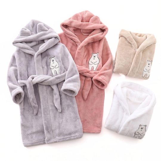 CozyNest – Warme Kinderbadjas met Capuchon