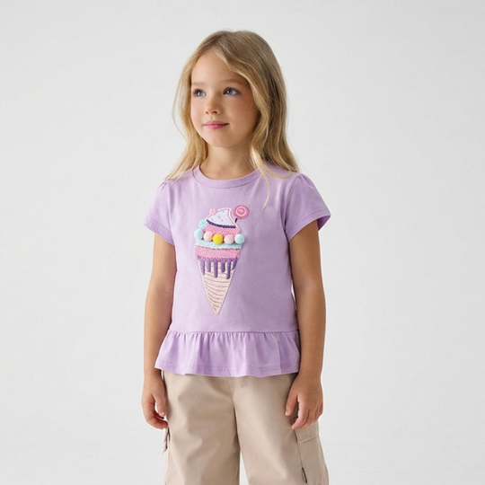 Lina – IJsje Appliqué T-shirt