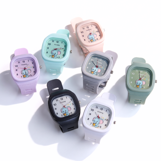 EleTime – Olifant Kinderhorloge met Siliconen Band