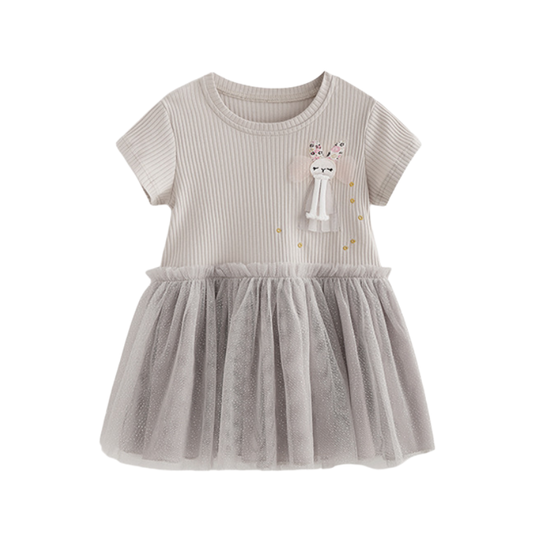 Olivia – Rib Tulle Jurk