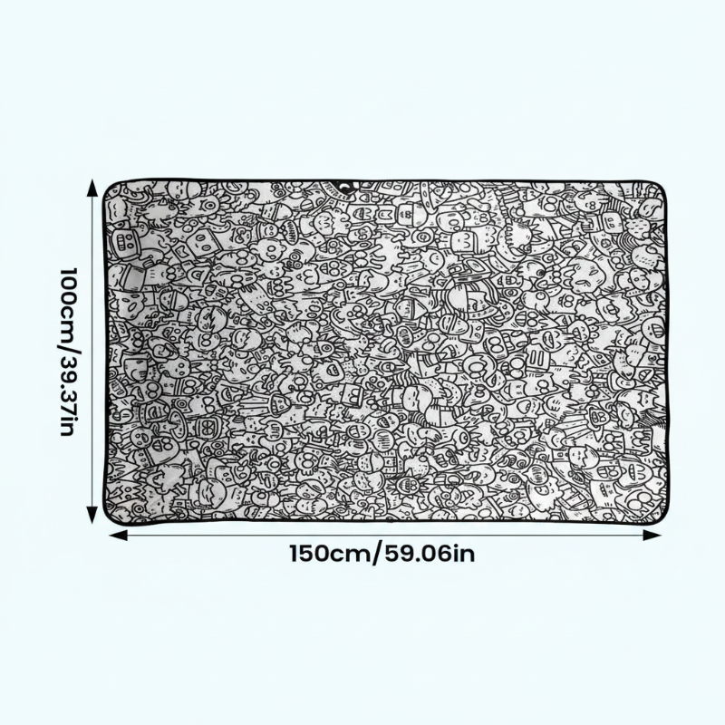 DoodleMat grote kleurposter kinderen - Milo & Moon