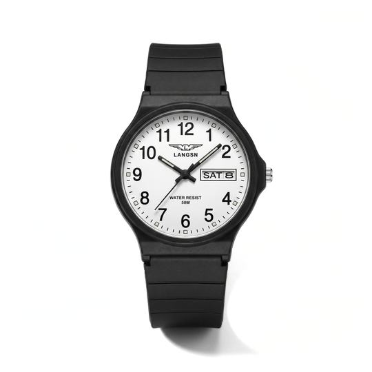 SportEase – Minimalistisch Quartz Sporthorloge