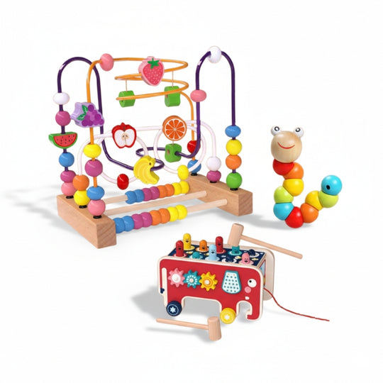 ColorSprout – 3-delige Houten Speelgoedset