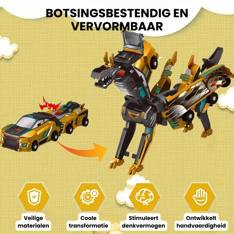 DinoCrash™ – Transformeerbare Dino Auto