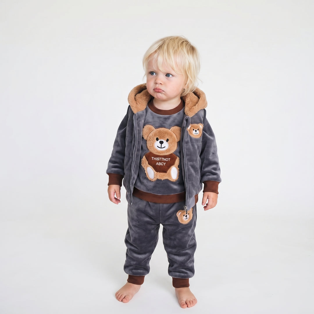 BearTracks – 3-Delige Baby Tracksuit Set