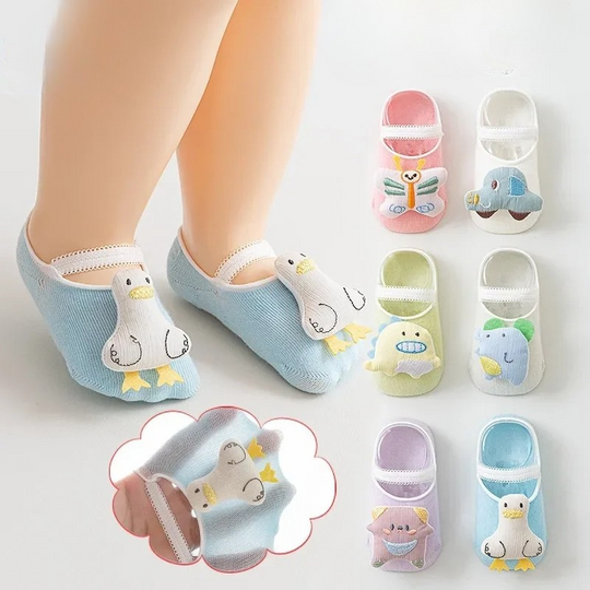 SureSteps™– Ademend Antislip Babysokken met Dieren ( 1+ 1 GRATIS )