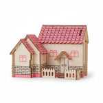 PurpleHouse – 3D Houten Bouwpuzzel Huis