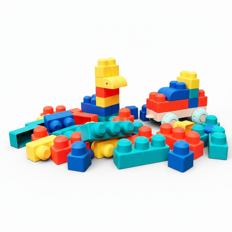 RubbaBuild – Grote Zachte Bouwblokken voor Baby’s