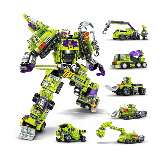 SteelMecha – 6-in-1 Constructie Robot Bouwset