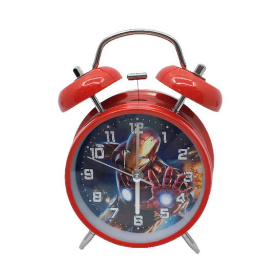 <font dir="auto" style="vertical-align: inherit;"><font dir="auto" style="vertical-align: inherit;">Nouveau réveil double cloche populaire Avengers, Spider-Man, Iron Man, Captain America, Batman pour garçons</font></font>