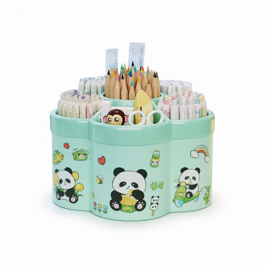 SpinSort™ – 360° Draaibare Bureau Organizer – Opbergbox met 6 Vakken