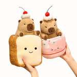 CuteCapybara™ – Schattige Pluche Knuffel 2-in-1 Croissant & Ananasbrood