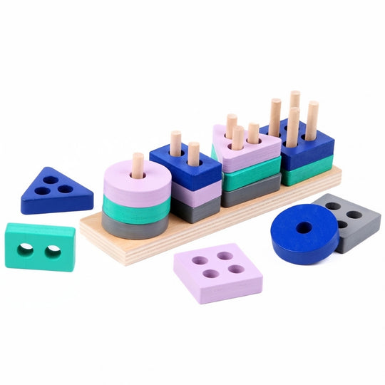 ShapeStack – Geometrisch Sorteer- en Stapelspel