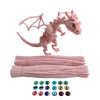 <font dir="auto" style="vertical-align: inherit;"><font dir="auto" style="vertical-align=" inherit>Kit de matériel pour poupée dinosaure en cure-pipe torsadé, matériaux de bricolage, bandes de peluche, cure-pipes créatifs en gros</font></font>