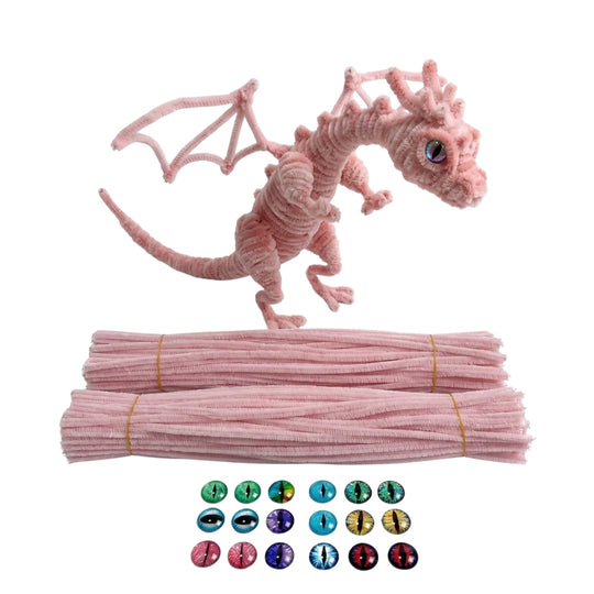 <font dir="auto" style="vertical-align: inherit;"><font dir="auto" style="vertical-align=" inherit>Kit de matériel pour poupée dinosaure en cure-pipe torsadé, matériaux de bricolage, bandes de peluche, cure-pipes créatifs en gros</font></font>