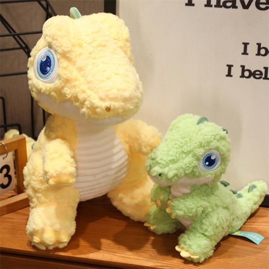 <font dir="auto" style="vertical-align: inherit;"><font dir="auto" style="vertical-align: inherit;">Peluche dinosaure à gros yeux, animaux en peluche jaunes et verts, autre chinois</font></font>