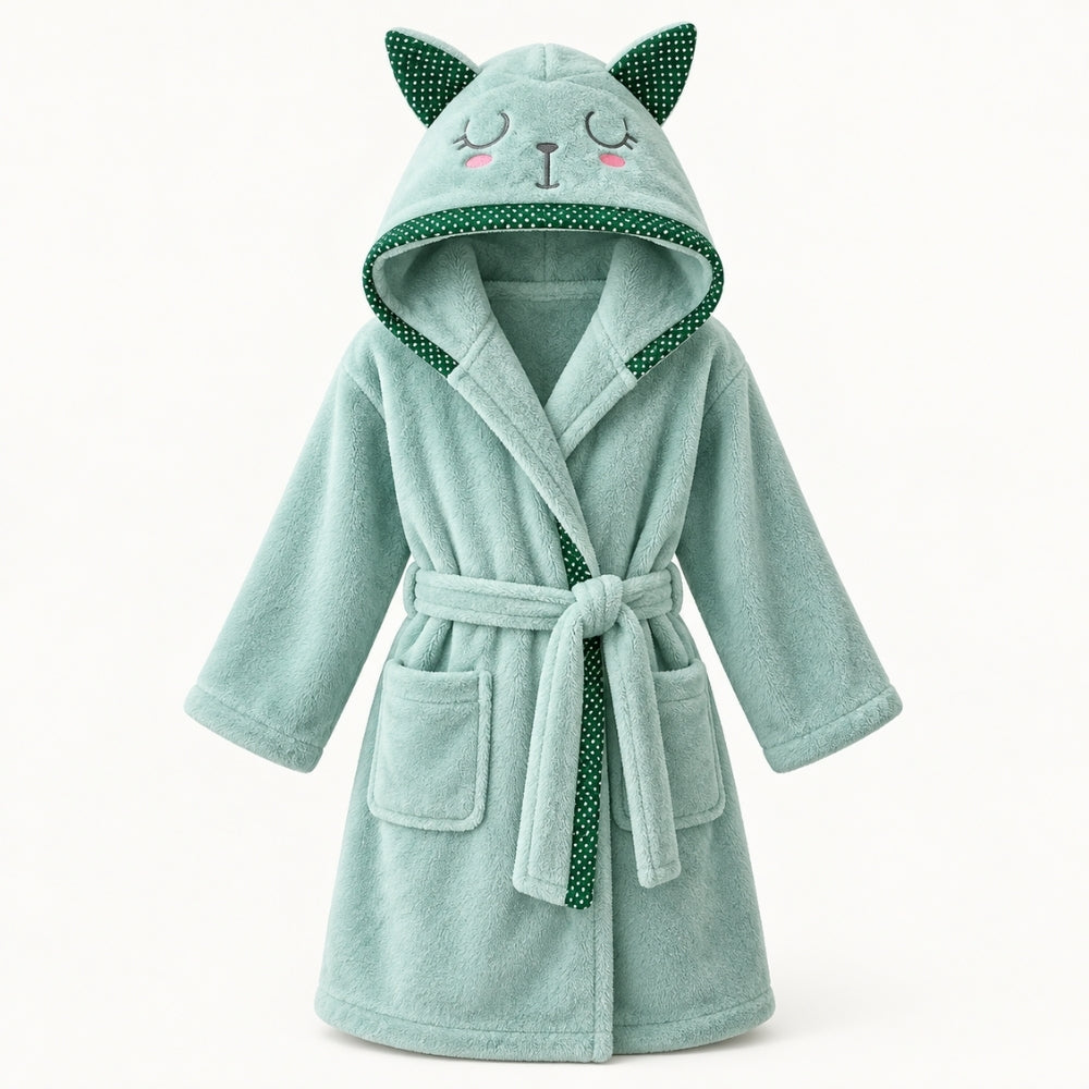 CuddleCape – Zachte Kinderbadcape met Dierenprint