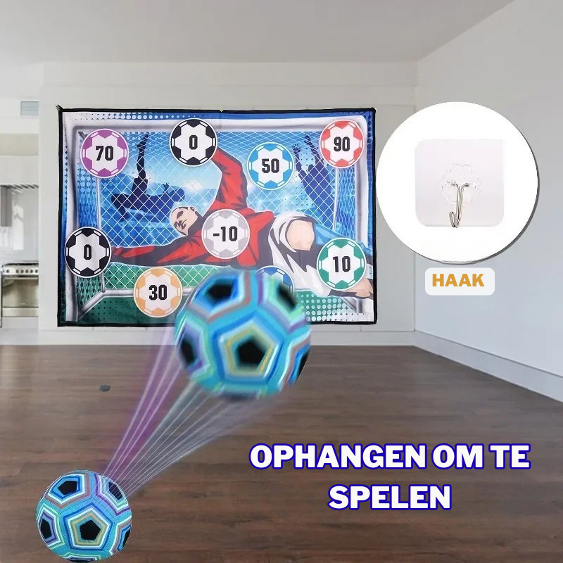 PlayGoal™ – Plakbare Voetbalmat voor Binnen & Buiten – Actief Speelplezier