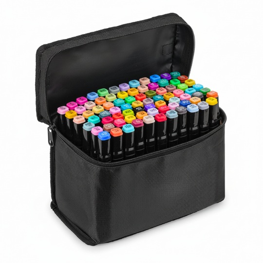 ColorMaster™ – 24/48/60/80 Dubbelzijdige Markers – Teken- & Sketch Pennen