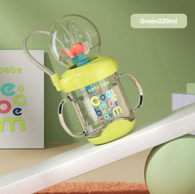 TinyTummy™ - Baby Drinkfles met Walvis Fontein