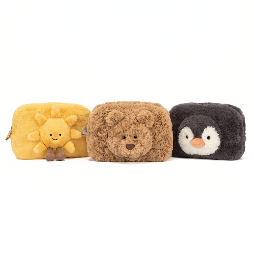 FluffyPouch – Pluche Etui met Rits voor Kinderen