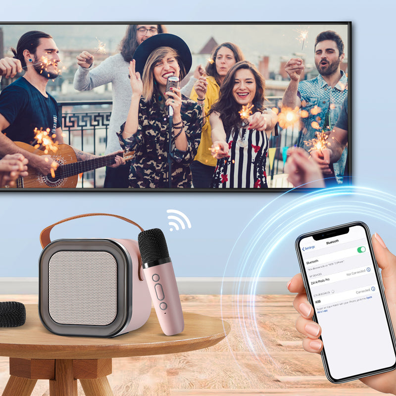 MelodyMates™ | Mini karaoke set - draadloze microfoons