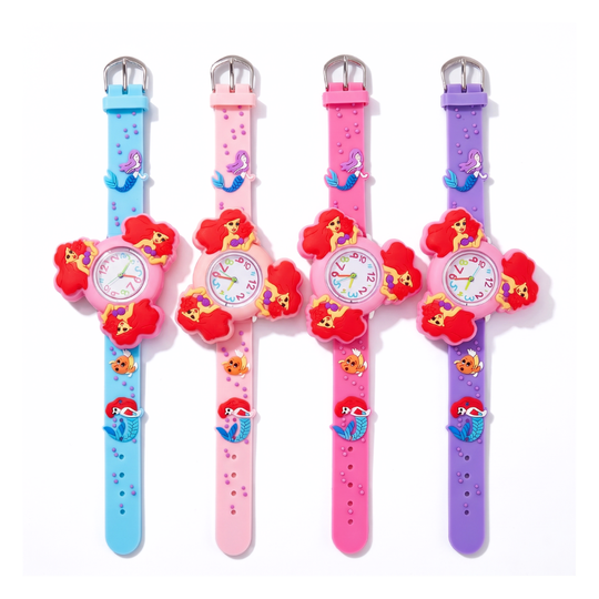MermaidTime – Zeemeermin Draaihorloge voor Kinderen