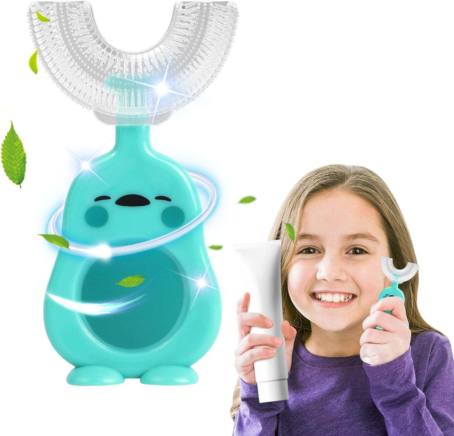 MiloBrush™ U-vormige Kinder Tandenborstel (3Pack) – Diervorm (2-12 jaar)