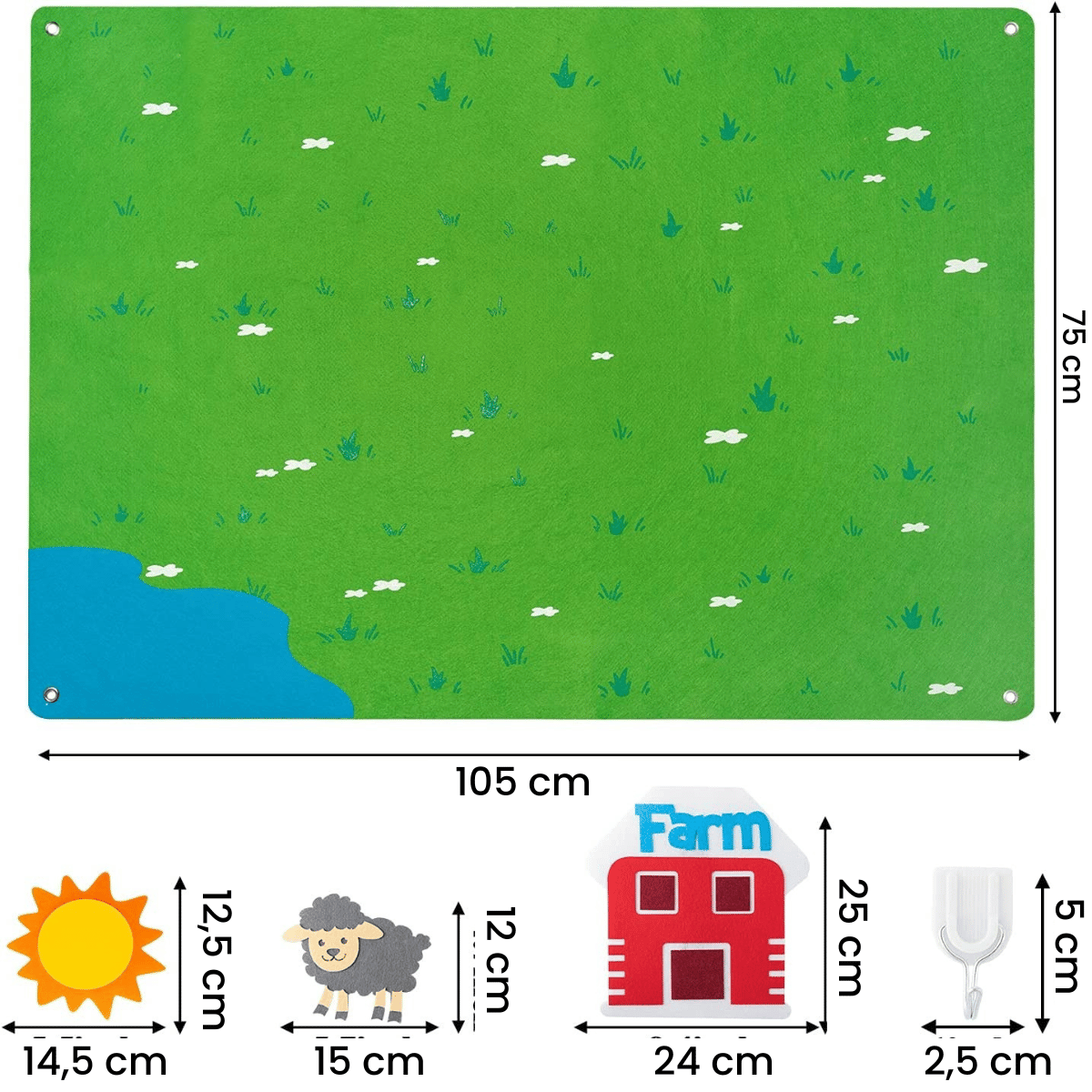 Milo&Moon™ Vilten Speelbord