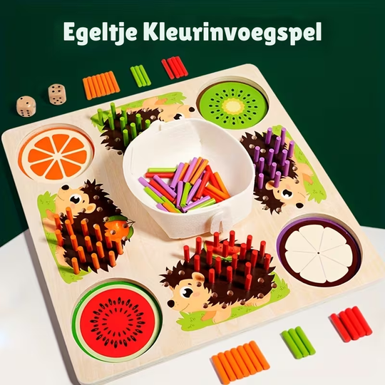 HedgeMatch™ – Kleuren Sorteer Speelgoed - Educatief Spel voor Peuters