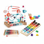 PlayCortex – 4-delige Houten Speelgoedset