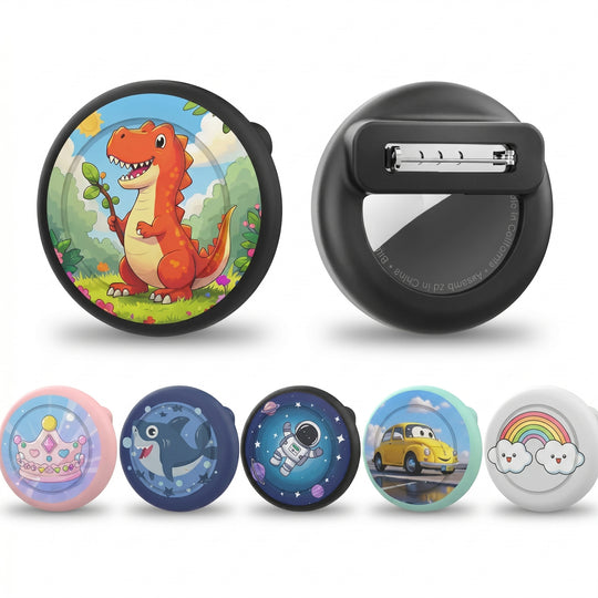 SafePin – AirTag + Hoesje met Broche