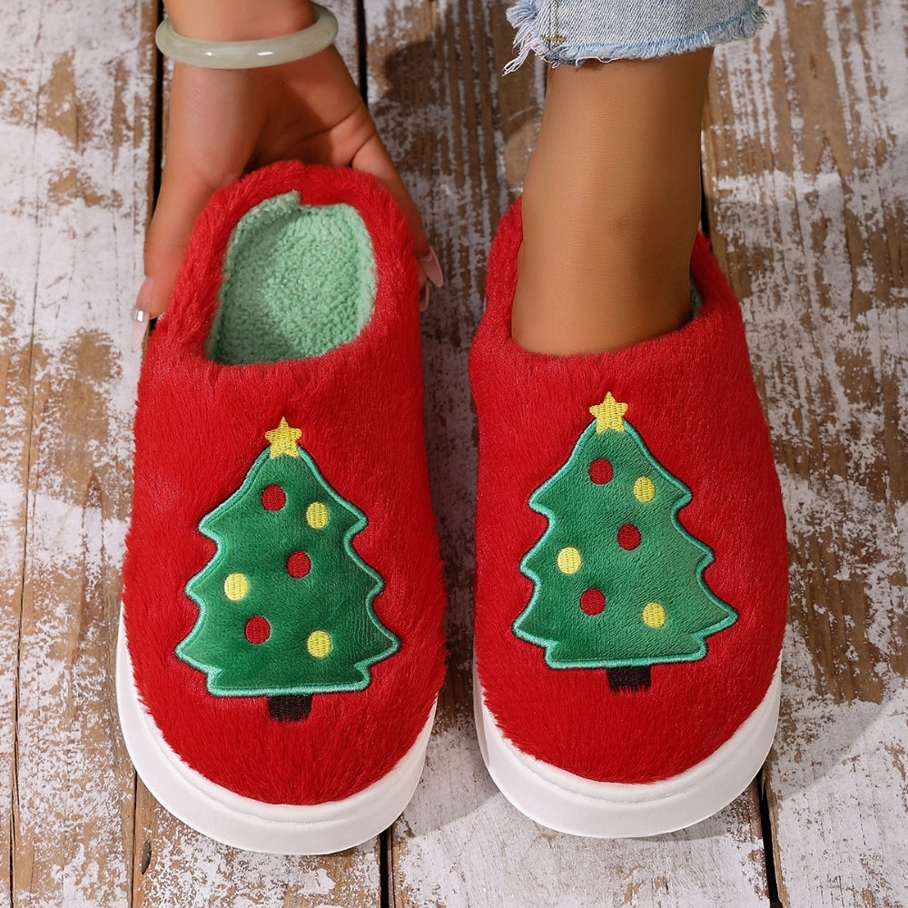 TreeStep – Warme Kerstboom Pantoffels