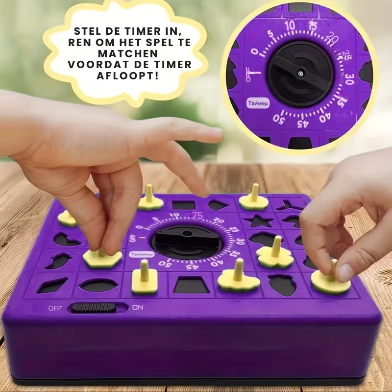 ShapeRush™ – Timing Puzzelspel voor Kinderen – Concentratie & Matching Game