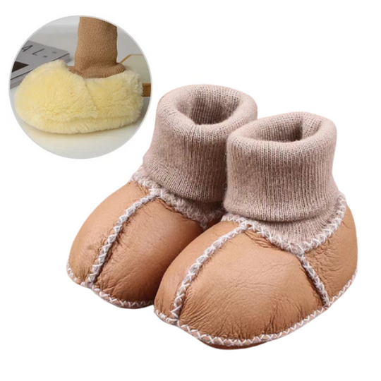 CozyFeet™ – Warme & Antislip Baby Sloffen voor Winterdagen
