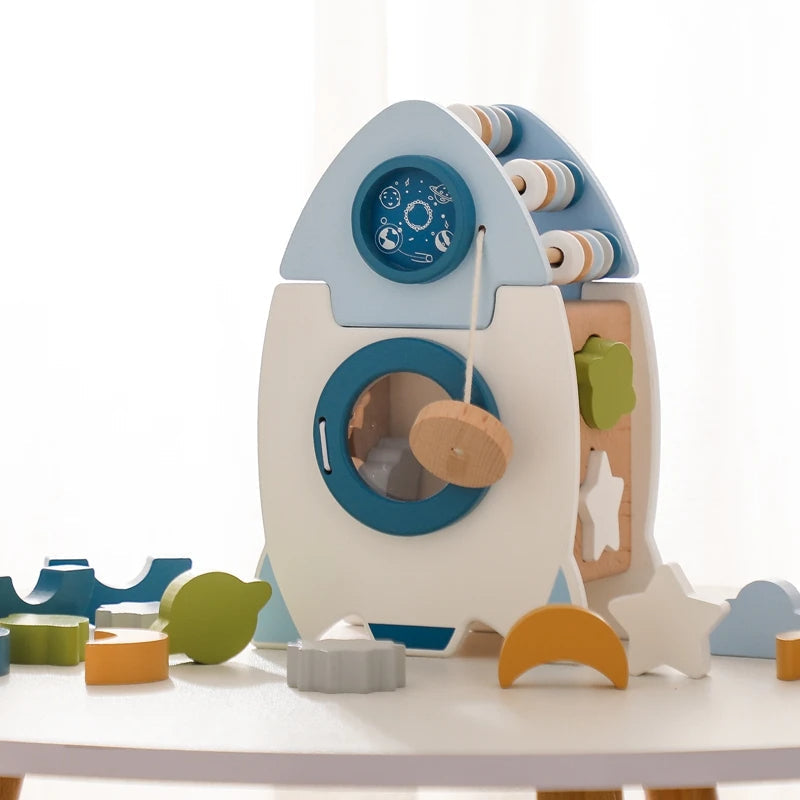 Explorer Raket™ – Handgemaakt Montessori Speelgoed