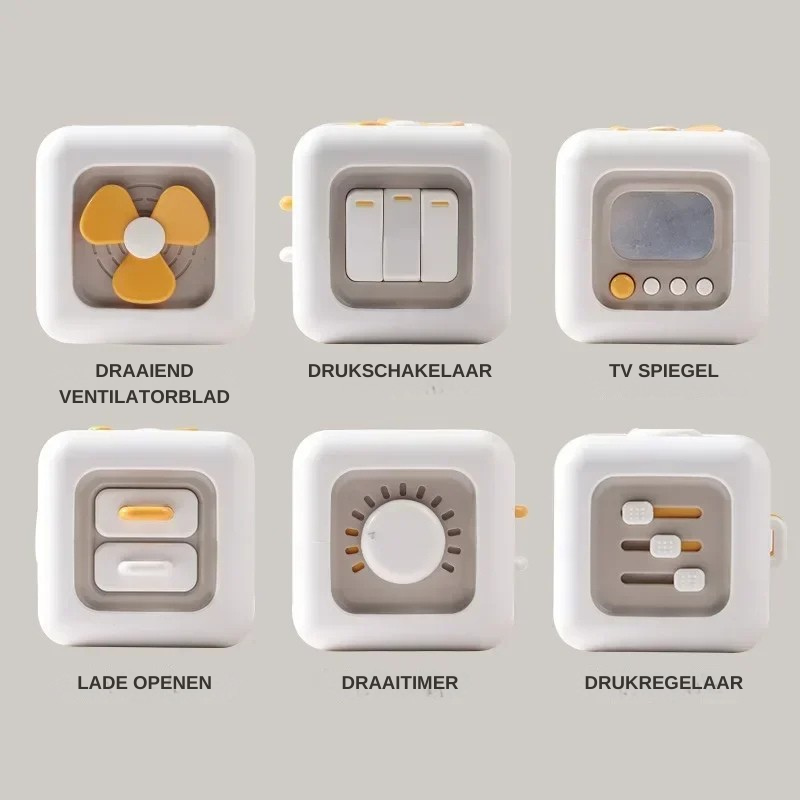 SkillCube™ – Educatieve Voel- en Friemelbox – Sensorisch Speelgoed Kinderen