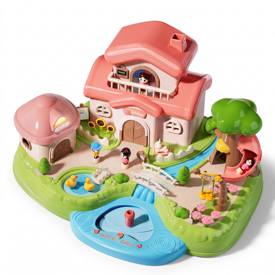 CastleDream – Magnetisch Poppenhuis met 4 Poppen