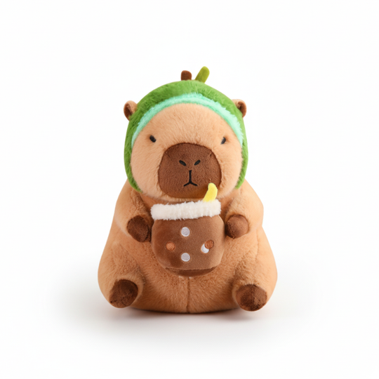 BobaCapy – Capibara Knuffel met Bubble Tea