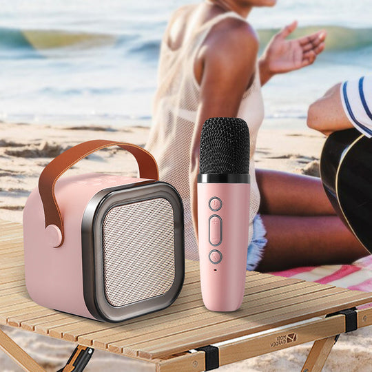 MelodyMates™ | Mini karaoke-sæt - trådløse mikrofoner 