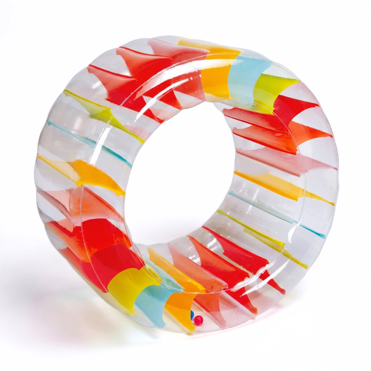 RainbowRoll – Opblaasbaar Loopwiel & Zwemband