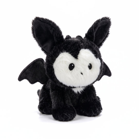 NightDragon – Zwart-Witte Drakenknuffel