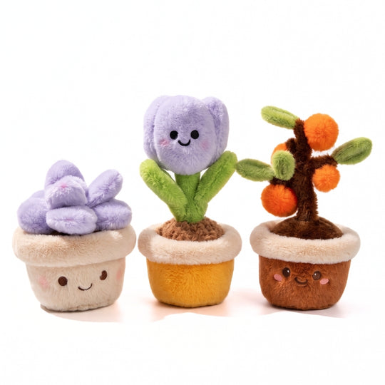 PlantPals – Pluche Planten in Glimlachende Bloempot