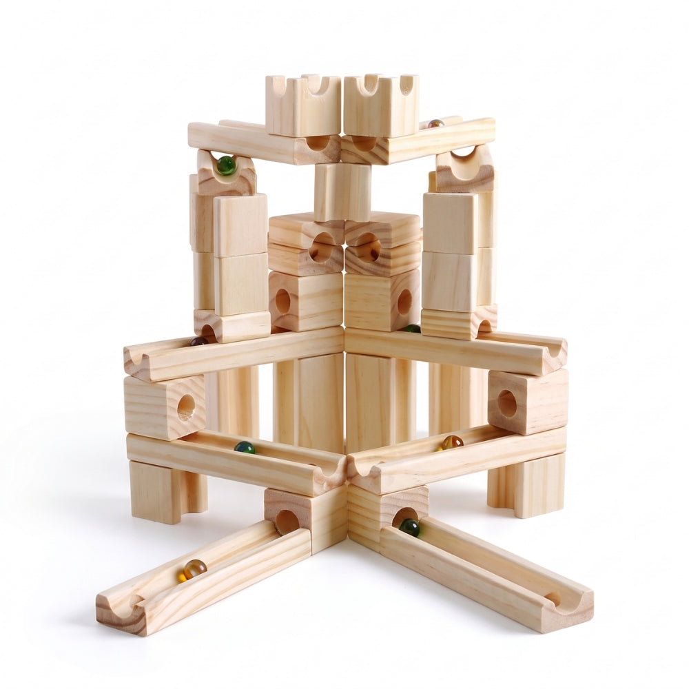 MarbleCraft – Houten Knikkerbaan Bouwset