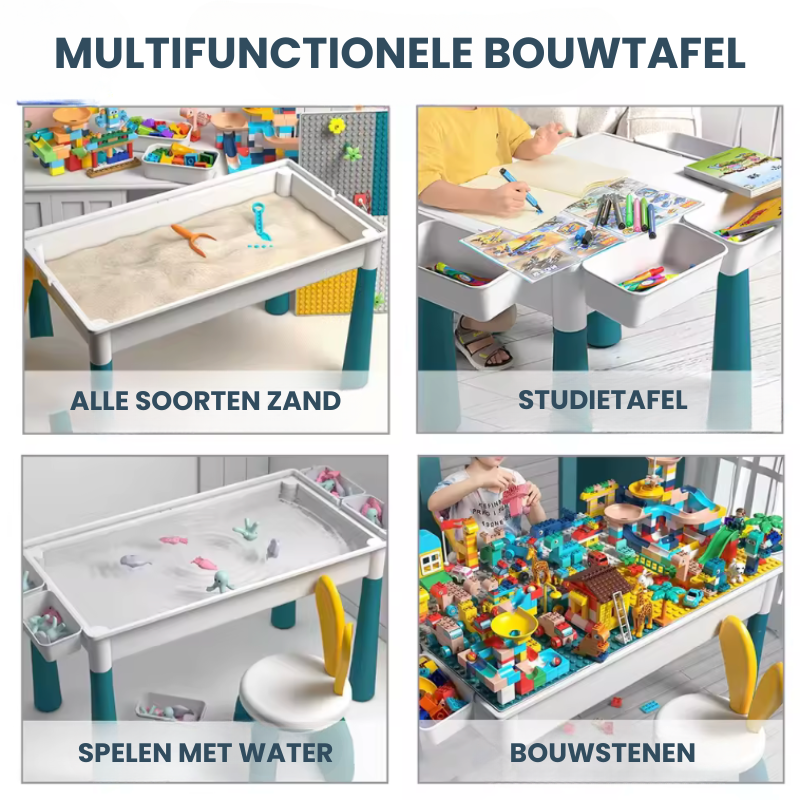 MultiPlay™ – 6-in-1 Speeltafel – Creatief & Educatief Speelcentrum
